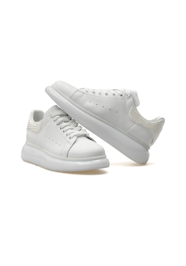 Pierre Cardin Erkek Hakiki Deri Casual Günlük Ayakkabı 40-44 24y 10205 M Beyaz Beyaz