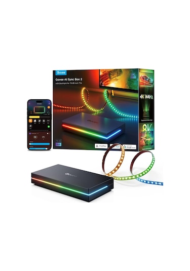 Govee AI Sync Box 2 75-85" Tv Arkası Şerit Led