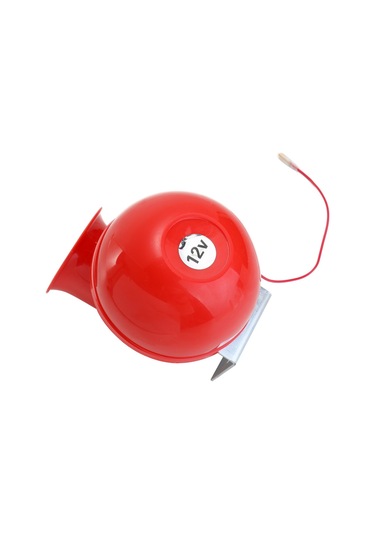 Springsun 12v Kırmızı Elektrikli Boğa Boynuzu Hava Klarneti - 200db Yüksek Ses, Araba Motosiklet Kamyon Gemi İçin - Dayanıklı Abs Ve Metal Malzeme