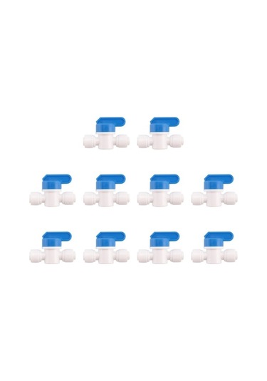 Ulzyvf Çaplı Küresel Vana 1/4 X 1/4 İnç Od Vana Su Sistemi Paket 10 - Kullanışlı Su Sistemi Aksesuarı