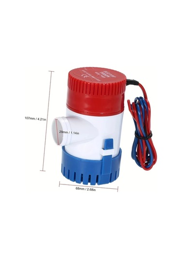Motion003 1 Adet Elektrikli Pompa Mavi Kirmizi 1100gph Deniz Teknesi Sifon Pompasi 1 Bilgisayar