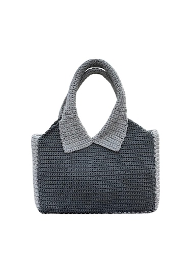 El Yapımı Gri Gömlek Çanta GRİ