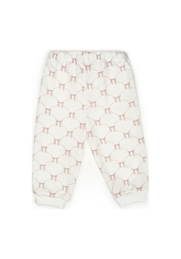 Bebek Alt Üst Takım %100 Organik Pamuk , Bebek - Yenidoğan- Csy8158 Pudra