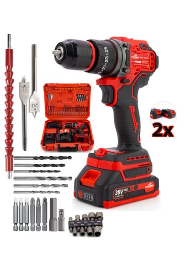 Branzeg BRZR10 10 MM Kömürsüz Vidalama Matkap Kırmızı