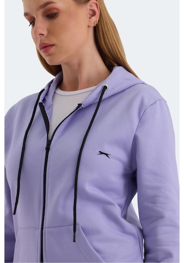 Slazenger Katya 2 Li Set Kadın Kırmızı - Lila Sweatshirt Kırmızı - Lila
