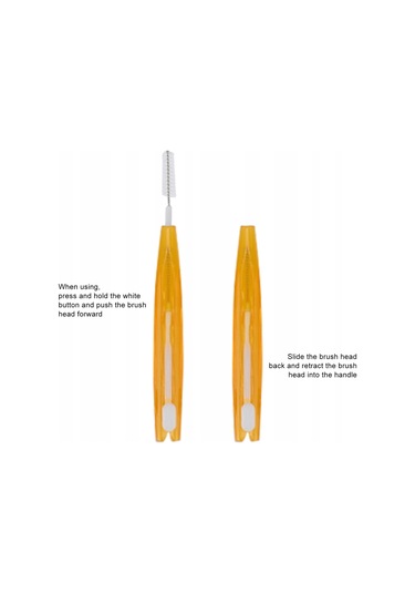 Hangfox 60 Adet Turuncu Teleskopik Diş Arası Fırça - Zr-7966 Modeli, Yumuşak Tüylerle Diş Aralıklarını Ve Protezleri Temizler, Ağız Sağlığı İçin Kolay Kullanım