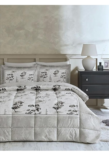 Özdilek Ranforce Çift Kişilik Uyku Seti Toile De Jouy Bej