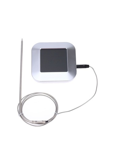 Ulzyvf Gümüş Kablosuz Et Termometresi - Dokunmatik Ekran, 8 Et Modu, 5 Lezzet Seçeneği Ve Alarm Gümüş