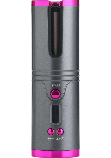 Sones Taşınabilir Usb Şarjlı Kablosuz Bukle Makinesi Lazy Otomatik Bukle Çubuğu Patentli Gri