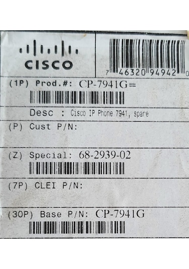 Cisco Cp-7941g Ip Telefon Eksik Parçalı