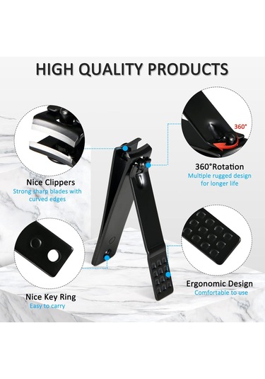 Hangfox 26 Parça Çelik Tırnak Kırıcı Seti - El, Yüz Ve Ayak Bakımı, Manikür, Pedikür, Kaş Düzenleme, Dayanıklı Ve Keskin Araçlar