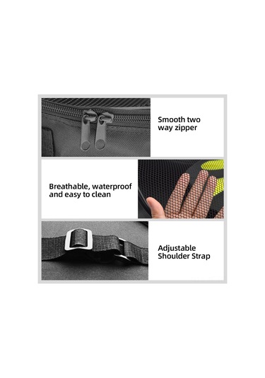 Yifomall Taşınabilir Şnorkel Paleti Çantası - Pvc Delikli Hızlı Erişimli Omuz Askılı