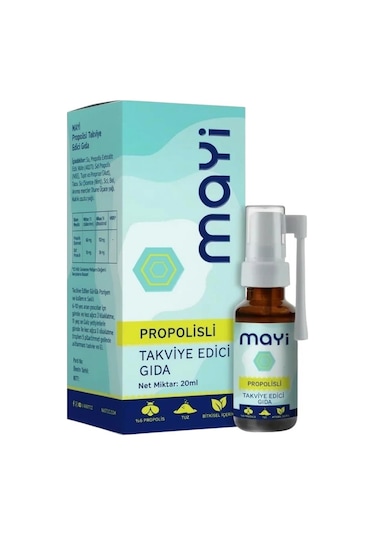 Mayi Propolisli Takviye Edici Sprey Gıda 20 Ml