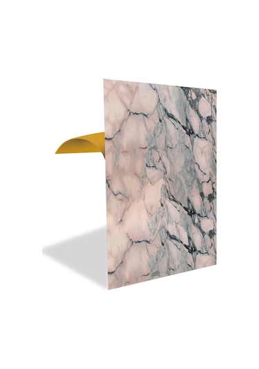 Tink Kendinden Yapışkanlı Pembe Mermer Desenli Pvc Panel 41x62 Cm