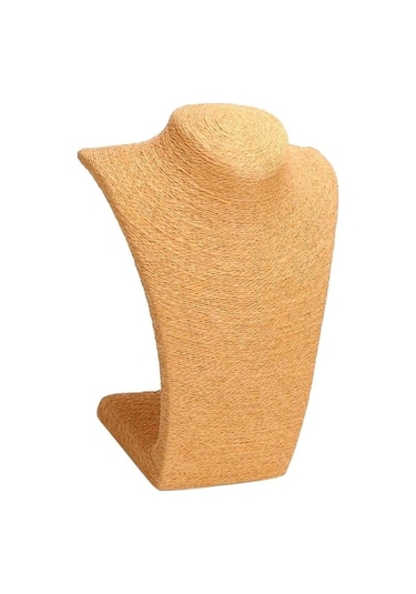 Trendooze Tutucu Standı Sarı Mücevher Manken M Kolye Kolye Göğüs Ekran Ekran Ku