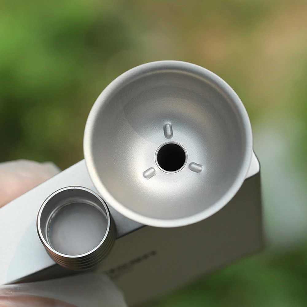 Xindoker Titanium Alkollü Likör Konteyneri İçin Tokuşsuz, Hafif Ve Paslanmaz Dökme Engelleme Trançası - 40mm Açık, 7mm Gövde Titanyum