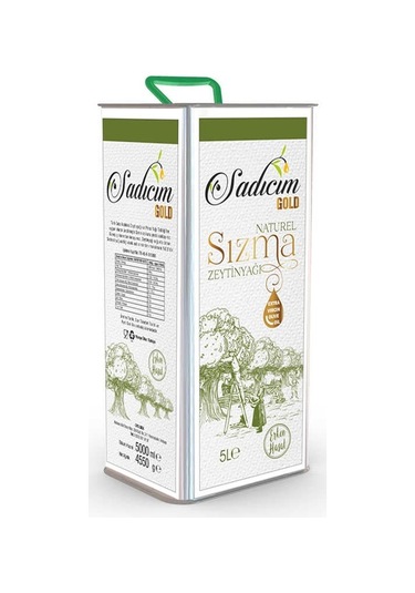 Sadıcım Erken Hasat Naturel Sızma Zeytinyağı Teneke 5 L