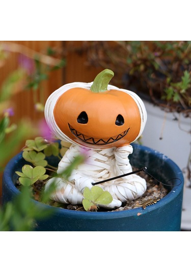 Suntek Balkabağı Figürü Cadılar Bayramı Hediyesi Masa 6x6,7x7,9 Cm