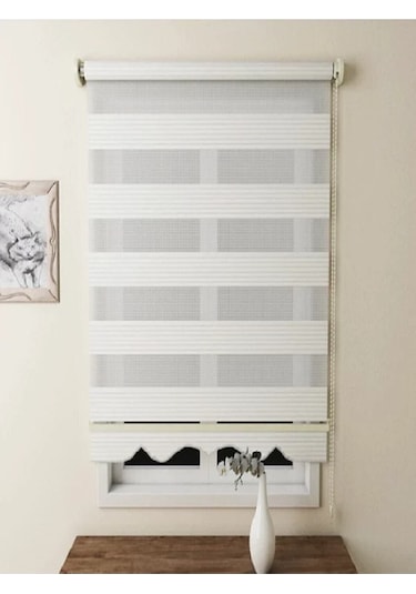 Networkavm Pliseli Beyaz Mz480 Stor Zebra Perde 230 X 221 Beyaz