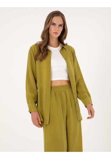 Pierre Cardin Kadın Yeşil Gömlek Desenli 50313652-vr257 Yeşil Pierre Cardin Kadın Yeşil Gömlek Desenli 50313652-vr257 Yeşil