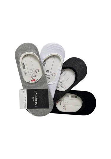 Erkek Görünmez Çorap Kaydırmaz Topuk Silikonlu, Terletmeyen Babet Çorap Çok Renkli