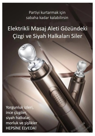 Jomtam Yedek Tüplü Elektrik Masajlı Altın ve Havyarlı Sıkılaştırıcı Göz Bakım Kremi 20 G