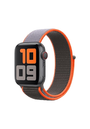 E2M Apple Uyumlu  Watch 38-40MM KRD-03 HASIR SPOR GRİ