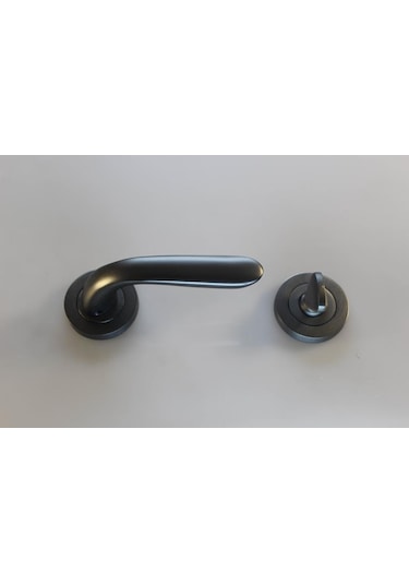 Bora Wc Antrasit Rozetli Kapı Kolu