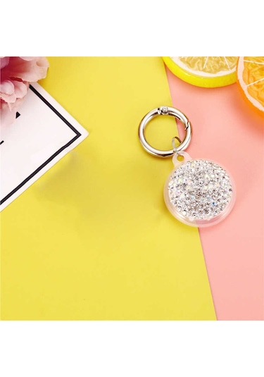 Noktaks - Airtag Uyumlu Silikon Anahtarlık - 03 - Gümüş