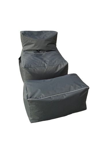 Xxl Sedir Armut Koltuk Ve Ayakucu Pufu Gri