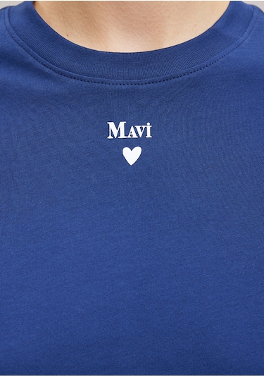 Mavi - Mavi Baskılı Lacivert Tişört 1601185-70722 Lacivert