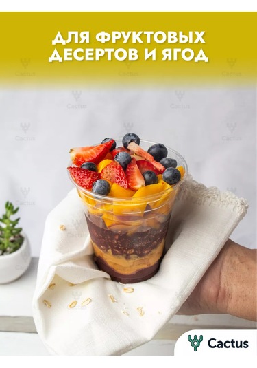 Cactus Evrensel Bardaklar, Kapaklı Kokteyller Ve Bubble Tea 300 Ml İçin Tek Kullanımlık 164148802 100 adet