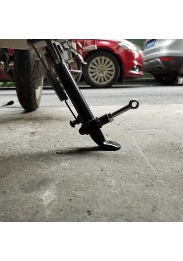 Chuangyinshop Black Evrensel 20-23mm Motosiklet Yan Sehpa Uzantısı Ayak Pedalı Cruiser Chopper Touring Dirt Bike