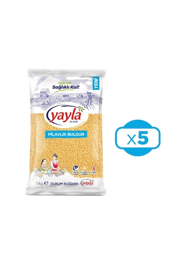 Yayla Pilavlık Bulgur 5 x 1 KG