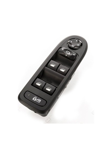 Citoren C5 Sol Ön Cam Açma Düğmesi Anahtarı 2008-2015 Siyah