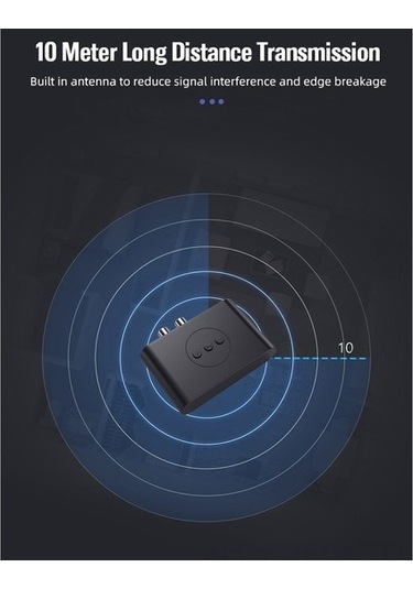 Youmex Bluetooth 5.0 Ses Alıcısı Siyah: Mikrofonlu 3.5mm/rca Uyumlu Kablosuz Müzik Dönüştürücü, Stereo Hoparlör Amplifikatör Seti