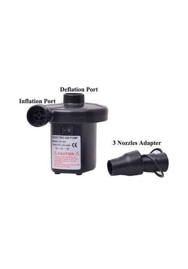 Elektrikli Hava Pompası Şişme Yatak Havuz Vakumlu Poşet Pompası(ARAÇ ÇAKMAKLIK GİRİŞİNDE ÇALIŞIR)888