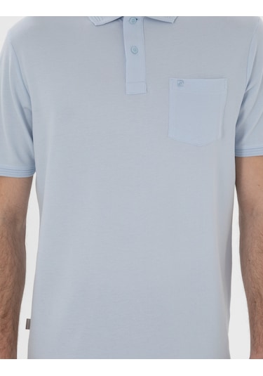 Pierre Cardin Erkek Açık Mavi Tişört Basic 50302538-vr003