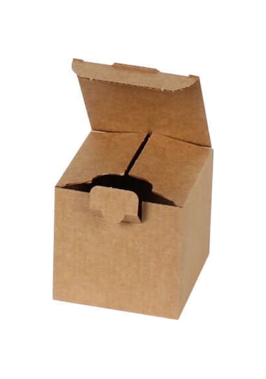 Kraft Kilitli Kargo Kutusu / Ebat: 8x8x8 cm (100 adet)