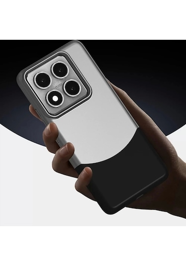 Xiaomi 14t Pro Kılıf Magsafe Şarj Kartlıklı Mıknatıslı Duble 1.7mm Kapak Kart Bölmeli Lacivert Siyah