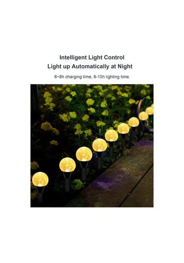 Güneş Kabarcıkları Çim Lambası Dize Seti 30 Işıklar Açık Peyzaj Çok Renkli