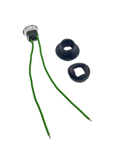 Frıstom 12v-24v Göz-ayna Altı-gündüz Sürüş Lambası Led Yeşil Çap:20 Mm E9