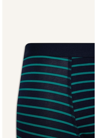 Defacto Regular Fit Çizgili 3lü Boxer T4935az25aunv135 Lacivert