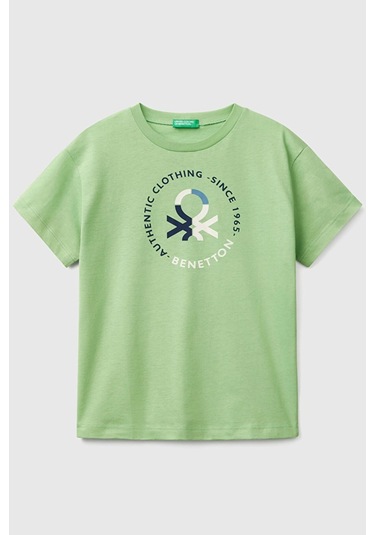 Benetton Erkek Çocuk Tişört Gri