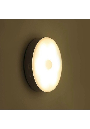 Kablosuz Led Gece Lambası, Otomatik Hareket Sensörü, 3 Parlaklık Çok Renkli