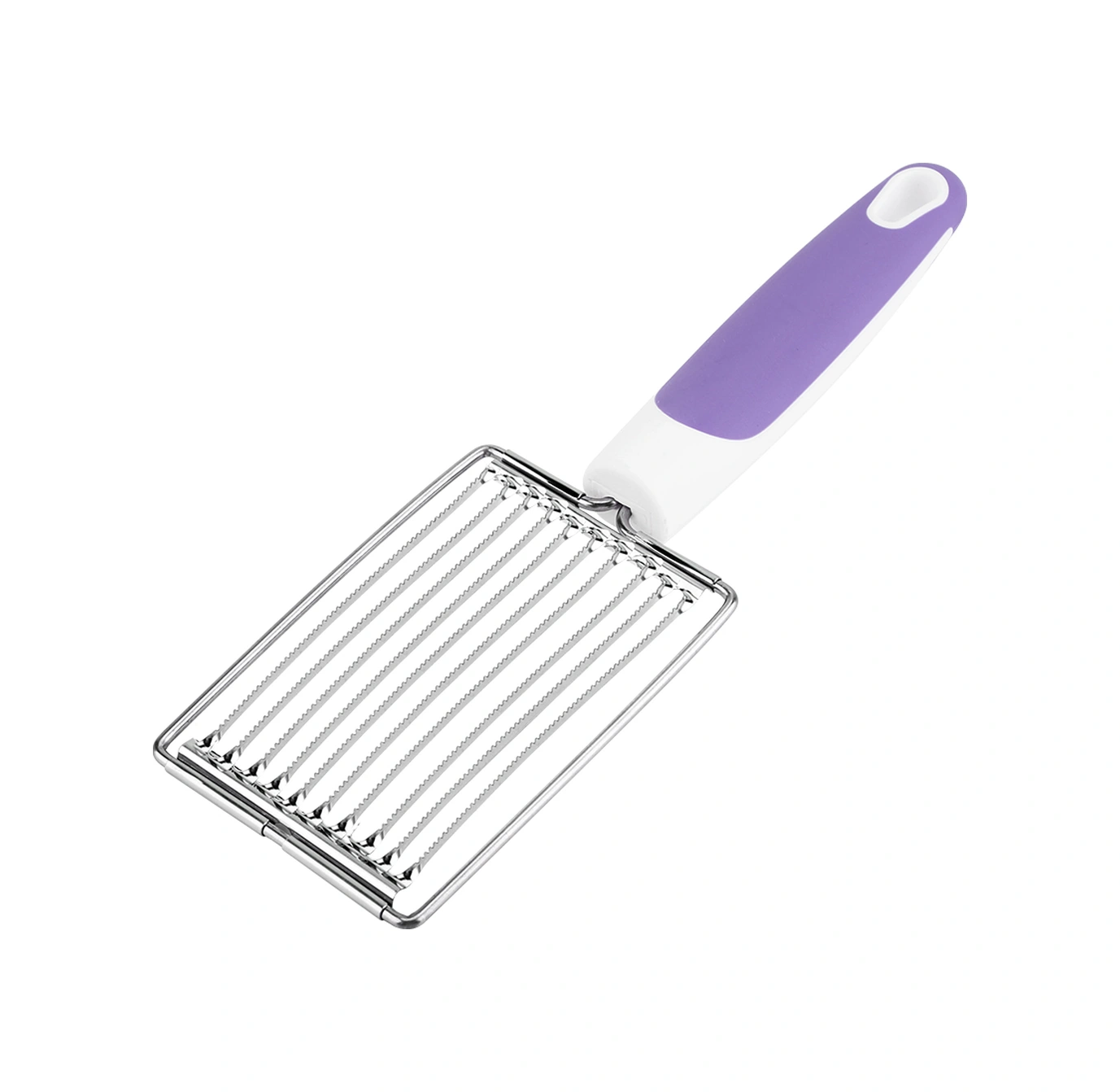 Xiyyadms Stainless Steel Multifunctional Gıda Dilimleyici - Ham, Peynir, Misket Et Ve Daha Fazlasını Eşit Dilimlere Ayırır - Ergonomik Anti-kayma Kolu - Mutfak Aleti Mavi Mavi