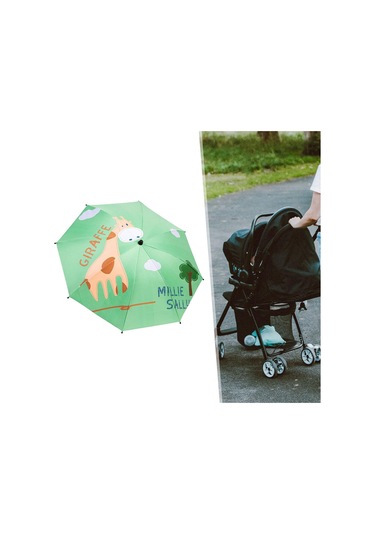 Suntek Bebek Arabası Şemsiyesi Kelepçeli Seyahat Yaz Zürafa Zürafa Çok Renkli