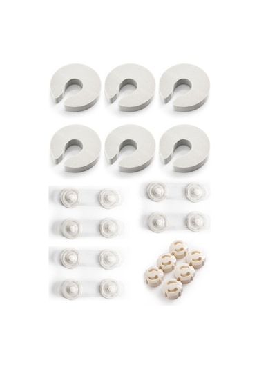 İdeal Baby 6Şar Sünger Kapı Stoperi+Priz Kapağı+Mini Kilit Çok Renkli