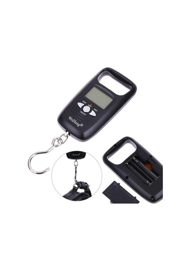 Suofeng 50kg Dijital Taşınabilir Lcd Elektronik Terazi - Bagaj, Balıkçılık, Kargo İçin Kanca Tipi Ağırlık Ölçer Pil Dahil Değil