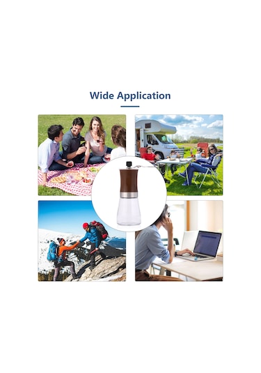 Xiyyadms Stahl Ve Cam El Coffee Değirmeni - Kahve Öğütü İçin Manuel Siyah/ Kahverengi Seçenekli Siyah